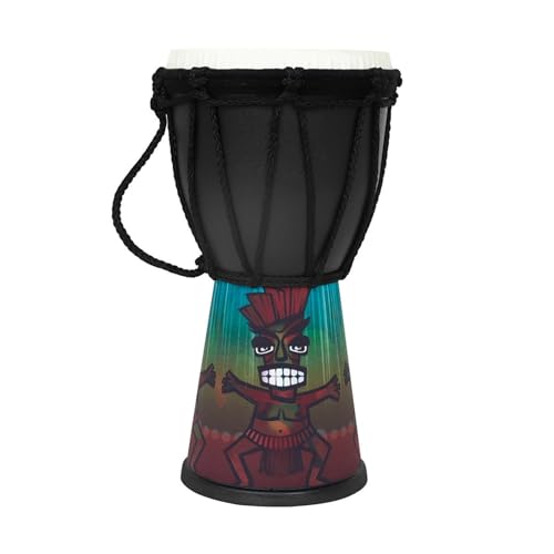 Afrikanische Trommel mit einzigartigem Muster, kleine Handtrommel, professionelles Perkussionsinstrument, Rhythmusspielzeug für Kindergarten Afrikanische Trommel mit einzigartigem Muster, kleine Handtrommel, professionelles Perkussionsinstrument, Rhythmusspielzeug für Kindergarten von Kfwfuaee