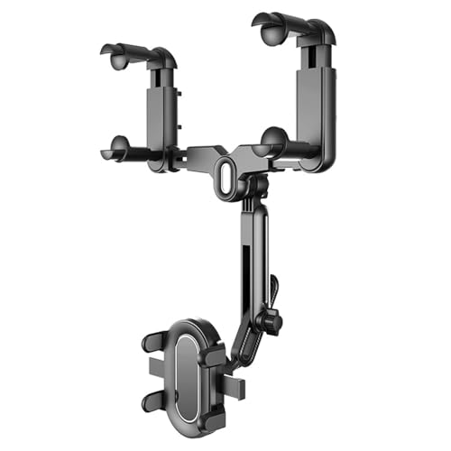 Backviews Handyhalterung für das Auto, 360 Grad drehbar, einziehbar, multifunktional, Glas-Telefonhalter von Kfwfuaee