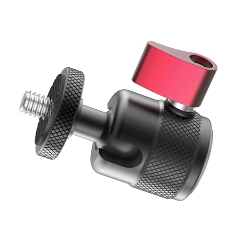 Kamerastativ-Adapter für 1/4-Zoll-Kamera, 360 Grad drehbar, Aluminium, Schwarz Kamerastativ-Adapter für 1/4-Zoll-Kamera, 360 Grad drehbar, Aluminium, Schwarz von Kfwfuaee