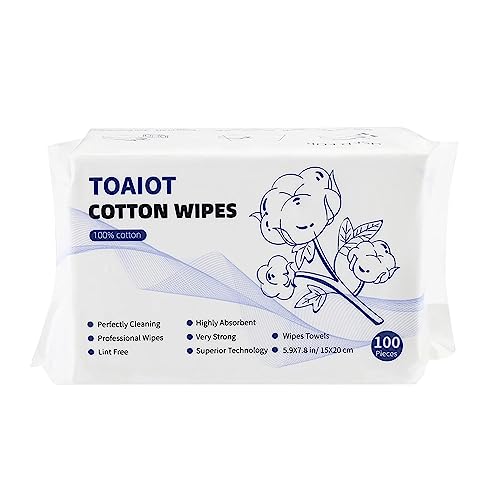 Kfwfuaee 100pcs 3D Druckerreinigungstools Reinigen Baumwolltücher Baumwolle Hochsorbisch Absorbierende Lint 3D Druckerreparaturzubehör von Kfwfuaee