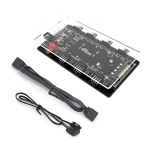Kfwfuaee RGB Für PC Fallleuchten 12 V Bis 5 V Transfer Hub Mit Schnittstelle Für Mehrere RGB Anschlüsse von Kfwfuaee