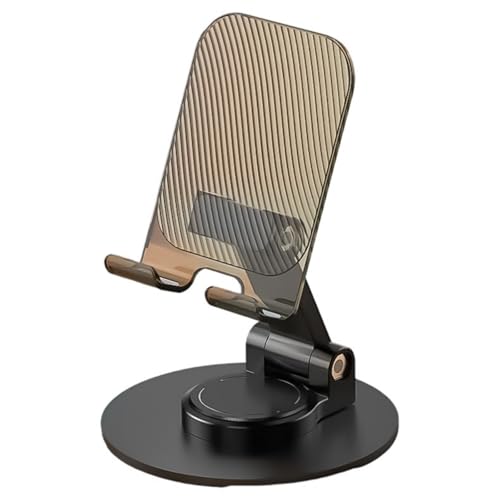 Kfwfuaee Tabletop Phone Tablet Stand 360 Grad drehbare Handy-Wiegen Schreibtischhalterung Faltbarer Ständer für Video Live Kfwfuaee Tabletop Phone Tablet Stand 360 Grad drehbare Handy-Wiegen Schreibtischhalterung Faltbarer Ständer für Video Live von Kfwfuaee