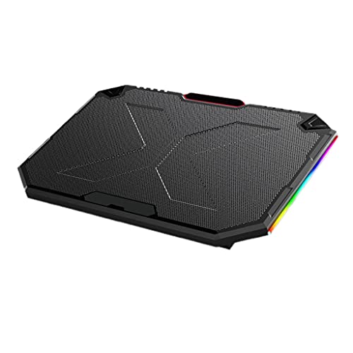 Notebook Kühler Basis USB Anschlüsse 5 Stille Lüfter Kühlung Klammer Computer Cooler Bracket Stand RGB Light Für 14-17 Zoll Notebook Kühler Basis USB Anschlüsse 5 Stille Lüfter Kühlung Klammer Computer Cooler Bracket Stand RGB Light Für 14-17 Zoll von Kfwfuaee