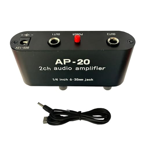 Professioneller AP20-Kondensatormikrofonverstärker mit ausgewogenem Eingang, 6,5 mm Verstärker mit verbessertem 1/4-Zoll-Sound Professioneller AP20-Kondensatormikrofonverstärker mit ausgewogenem Eingang, 6,5 mm Verstärker mit verbessertem 1/4-Zoll-Sound von Kfwfuaee