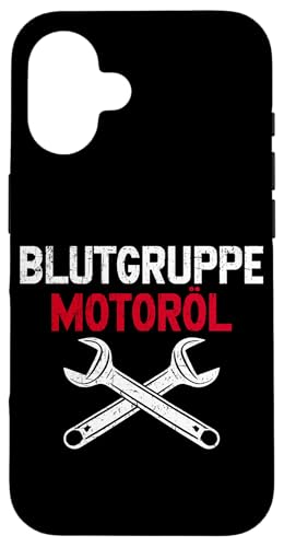 Blutgruppe Motoröl Autoschrauber Fahrzeugreparatur Wartung Hülle für iPhone 16 Blutgruppe Motoröl Autoschrauber Fahrzeugreparatur Wartung Hülle für iPhone 16 von Kfz-Mechaniker Werkstatt Automechaniker Kfz