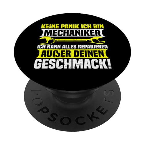 Keine Panik Ich Bin Mechaniker Ich Kann Alles Reparieren PopSockets Klebender PopGrip Keine Panik Ich Bin Mechaniker Ich Kann Alles Reparieren PopSockets Klebender PopGrip von Kfz-Mechaniker Werkstatt Automechaniker Kfz