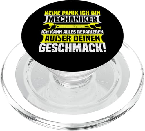 Keine Panik Ich Bin Mechaniker Ich Kann Alles Reparieren PopSockets PopGrip für MagSafe Keine Panik Ich Bin Mechaniker Ich Kann Alles Reparieren PopSockets PopGrip für MagSafe von Kfz-Mechaniker Werkstatt Automechaniker Kfz