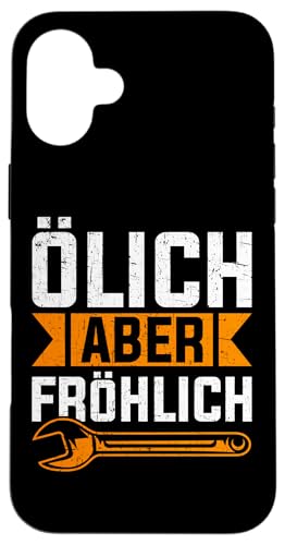 Ölich Aber Fröhlich Autoschrauber Kfz Autowerkstatt Hülle für iPhone 16 Plus Ölich Aber Fröhlich Autoschrauber Kfz Autowerkstatt Hülle für iPhone 16 Plus von Kfz-Mechaniker Werkstatt Automechaniker Kfz