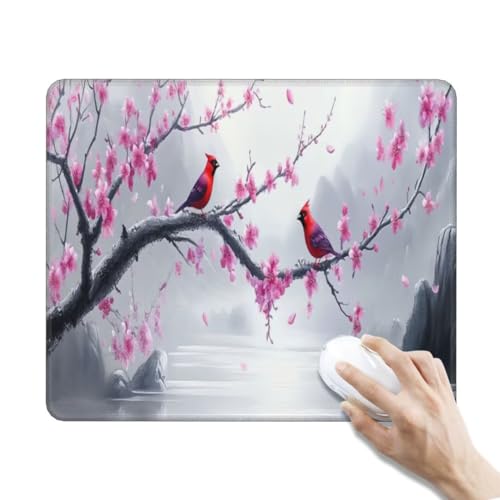 Klein Mauspad Kirschbaum Mauspad Schreibtischunterlage Wasserdicht Mousepad Klein Gaming Mauspad Klein Rutschfeste Gummierte Unterseite und Genähte Kanten für Gaming Zubehör Deko (240x200x3 mm, Vogel) Klein Mauspad Kirschbaum Mauspad Schreibtischunterlage Wasserdicht Mousepad Klein Gaming Mauspad Klein Rutschfeste Gummierte Unterseite und Genähte Kanten für Gaming Zubehör Deko (240x200x3 mm, Vogel) von Kggyele