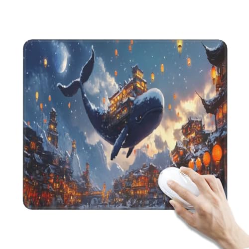 Klein Mauspad Wal Mauspad Schreibtischunterlage Wasserdicht Mousepad Klein Gaming Mauspad Klein rutschfeste Gummierte Unterseite und Genähte Kanten für Büro, Gaming Zubehör Deko (240x200x3 mm, Stadt) Klein Mauspad Wal Mauspad Schreibtischunterlage Wasserdicht Mousepad Klein Gaming Mauspad Klein rutschfeste Gummierte Unterseite und Genähte Kanten für Büro, Gaming Zubehör Deko (240x200x3 mm, Stadt) von Kggyele