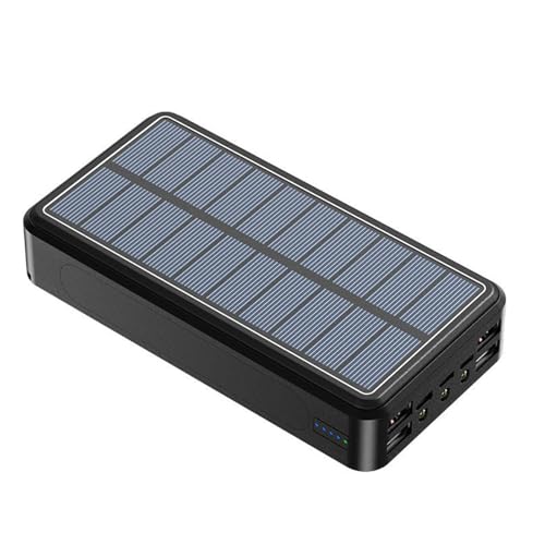 KhUkhu Chargeur Solaire Sans Fil 100 000 Mah, Batterie Externe Avec 5 Sorties, 4 Entrées Et Lampe De Poche LED, Charge Rapide,Schwarz KhUkhu Chargeur Solaire Sans Fil 100 000 Mah, Batterie Externe Avec 5 Sorties, 4 Entrées Et Lampe De Poche LED, Charge Rapide,Schwarz von KhUkhu