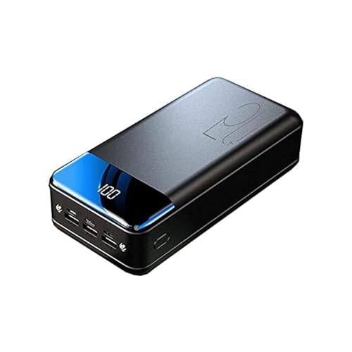 KhUkhu Power Bank, Schnelles Aufladen, Tragbares 50000-Mah-Ladegerät, Telefon-Akkupack Mit Hoher Kapazität Und 3 Ausgängen, Mit Taschenlampe Und Externer LED-Anzeige,Schwarz KhUkhu Power Bank, Schnelles Aufladen, Tragbares 50000-Mah-Ladegerät, Telefon-Akkupack Mit Hoher Kapazität Und 3 Ausgängen, Mit Taschenlampe Und Externer LED-Anzeige,Schwarz von KhUkhu
