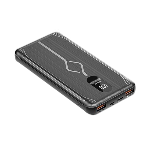 KhUkhu Schnelllade-Powerbank PD22.5W, Tragbares 20000-Mah-Ladegerät, Digitale Anzeige, Externer Akku, Große Kapazität, Dünnes Akku-Backup Mit 1 Eingang Und 3 Ausgängen,Schwarz KhUkhu Schnelllade-Powerbank PD22.5W, Tragbares 20000-Mah-Ladegerät, Digitale Anzeige, Externer Akku, Große Kapazität, Dünnes Akku-Backup Mit 1 Eingang Und 3 Ausgängen,Schwarz von KhUkhu