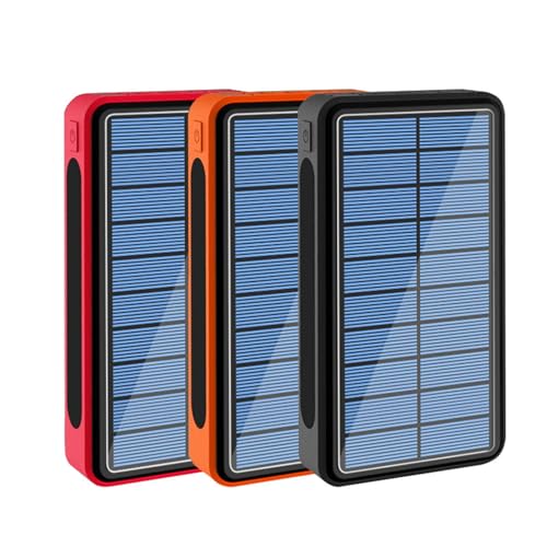 KhUkhu Solar-Powerbank 100.000 Mah, Tragbares Ladegerät, Externer Akku Mit Hoher Kapazität, 5 Ausgängen Und 4 Eingängen Und LED-Taschenlampe, Solarladegerät Für iPhone, Camping Usw., 3-Teilig KhUkhu Solar-Powerbank 100.000 Mah, Tragbares Ladegerät, Externer Akku Mit Hoher Kapazität, 5 Ausgängen Und 4 Eingängen Und LED-Taschenlampe, Solarladegerät Für iPhone, Camping Usw., 3-Teilig von KhUkhu