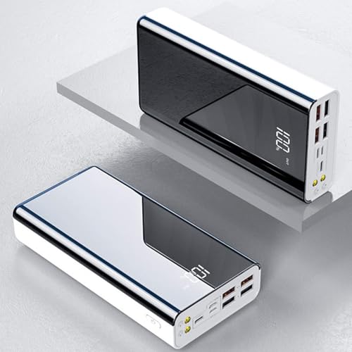 KhUkhu Tragbares Ladegerät, 50000 Mah Power Bank LED-Anzeige Vollbild Tragbares Ladegerät Externe Batterie Power Bank von KhUkhu