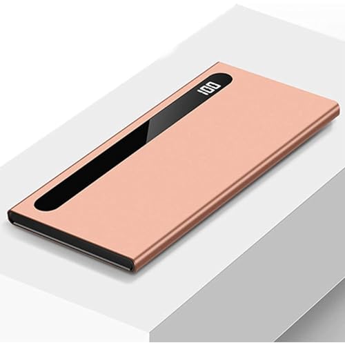 KhUkhu Tragbares Ladegerät, USB C 100000 Mah Powerbank LED-Anzeige Schnelllade-Externer Akkupack Mit 2 Ausgängen Und 2 Eingängen Powerbank Kompatibel Mit iPhone Samsung Usw.,Gold KhUkhu Tragbares Ladegerät, USB C 100000 Mah Powerbank LED-Anzeige Schnelllade-Externer Akkupack Mit 2 Ausgängen Und 2 Eingängen Powerbank Kompatibel Mit iPhone Samsung Usw.,Gold von KhUkhu