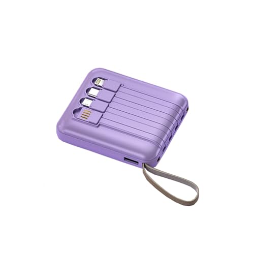 KhUkhu Tragbares Ladegerät Power Bank 20000 Mah Display Power Bank, Schnellladen, Schnellladen Von Mobiltelefonen Power Bank, 4 Kabel Mobile Power,Lila KhUkhu Tragbares Ladegerät Power Bank 20000 Mah Display Power Bank, Schnellladen, Schnellladen Von Mobiltelefonen Power Bank, 4 Kabel Mobile Power,Lila von KHUKHU