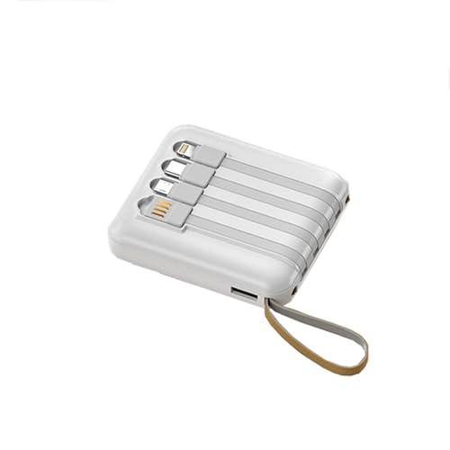 KhUkhu Tragbares Ladegerät Power Bank 20000 Mah Display Power Bank, Schnellladen, Schnellladen Von Mobiltelefonen Power Bank, 4 Kabel Mobile Power,Weiß KhUkhu Tragbares Ladegerät Power Bank 20000 Mah Display Power Bank, Schnellladen, Schnellladen Von Mobiltelefonen Power Bank, 4 Kabel Mobile Power,Weiß von KhUkhu