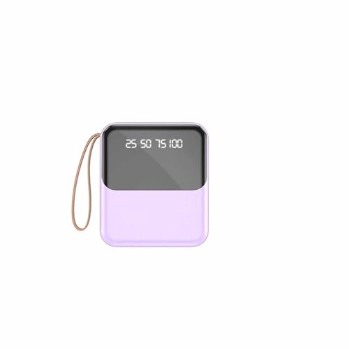 KhUkhu Tragbares Ladegerät Tragbares Ladegerät, Schnellladen, Powerbank USB C (EIN- Und Ausgang) Akkupack Geeignet Für Mobiltelefone, Computer Usw,Lila von KhUkhu