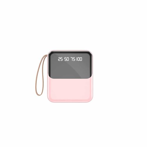 KhUkhu Tragbares Ladegerät Tragbares Ladegerät, Schnellladen, Powerbank USB C (EIN- Und Ausgang) Akkupack Geeignet Für Mobiltelefone, Computer Usw,Rosa von KhUkhu