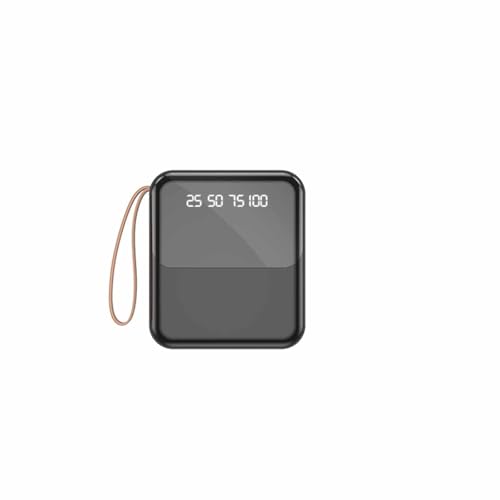 KhUkhu Tragbares Ladegerät Tragbares Ladegerät, Schnellladen, Powerbank USB C (EIN- Und Ausgang) Akkupack Geeignet Für Mobiltelefone, Computer Usw,Schwarz von KhUkhu