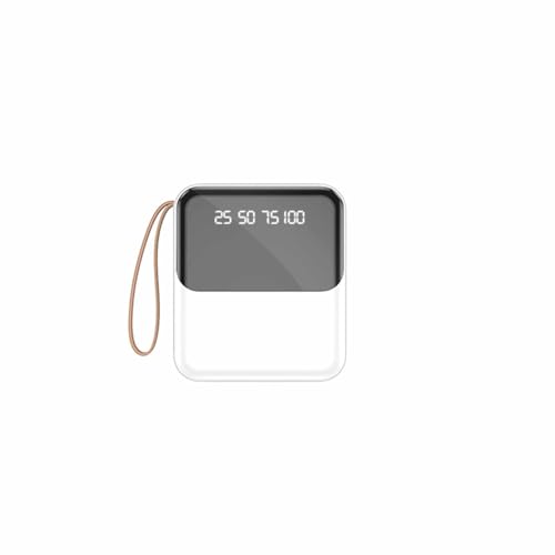 KhUkhu Tragbares Ladegerät Tragbares Ladegerät, Schnellladen, Powerbank USB C (EIN- Und Ausgang) Akkupack Geeignet Für Mobiltelefone, Computer Usw,Weiß von KhUkhu