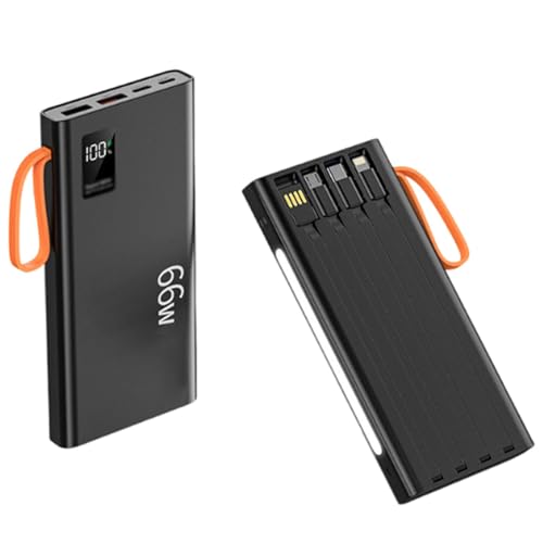 KhUkhu Zweiwege-PD66W Mobile Power Bank, Dünn, Schnellladend, Große Kapazität 20.000 Mah Power Bank, Geeignet Für Verschiedene Handy/Digitale Ladegeräte,Schwarz KhUkhu Zweiwege-PD66W Mobile Power Bank, Dünn, Schnellladend, Große Kapazität 20.000 Mah Power Bank, Geeignet Für Verschiedene Handy/Digitale Ladegeräte,Schwarz von KhUkhu