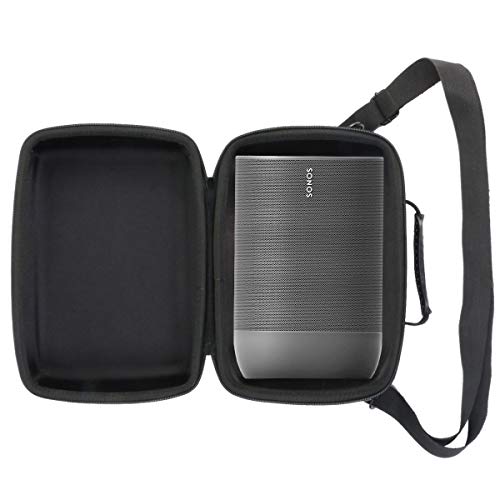 Khanka Hart Tasche Schutzhülle Für Sonos Move Smart Speaker Bluetooth Lautsprecher Etui Case. (Schwarz Futter) von Khanka