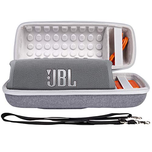 Khanka Hart Tasche Schutzhülle für JBL Charge 5/Charge 4 Tragbarer Bluetooth Lautsprecher Speaker Case Etui. (Grau) von Khanka