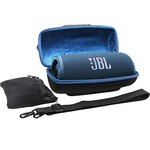 Khanka Hart Tasche für JBL Xtreme 3/2, mit Schulterriemen und Zubehör Tasche Für JBL Xtreme3/2 Musikbox Portabler Bluetooth Speaker Lautsprecher. (Blau) von Khanka