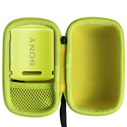 Khanka Hart Tragetasche Case für Sony SRS-XB13 Bluetooth Lautsprecher Tragbar Kabellos Speaker, Nur Tasche (Schwarz/Orange) von Khanka