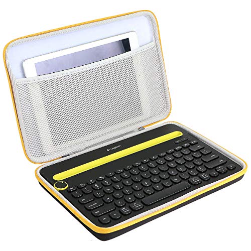 Khanka Hartschalen-Reisetasche für Logitech K480 Multi-Geräte-Bluetooth-Tastatur von Khanka