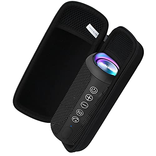 Khanka Harte Tasche für Ortizan X10 Bluetooth Lautsprecher Tragbarer IPX7 Wasserdichter Kabelloser Lautsprecher, nur Hülle (Schwarz) von Khanka