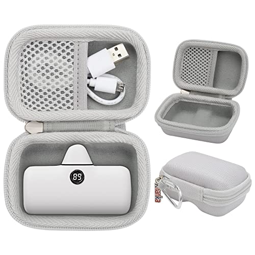 Khanka Harts Etui für iWALK/Veger Kompakte Handy Ladegerät Mini Externer Akku Kompatibel mit iPhone 4800/4500/3350mAh 5000mAh und Ladekabel.(Nur Tasche) von Khanka