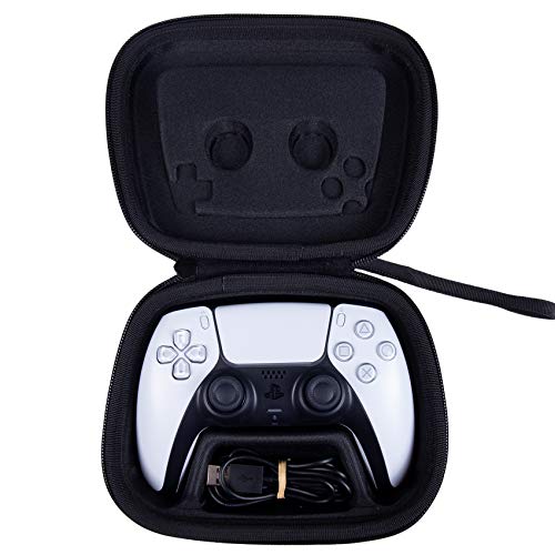 Khanka Hartschale für Sony Playstation 5 DualSense Wireless Controller (schwarz) von Khanka