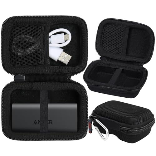 Khanka Hartschalen-Tragetasche als Ersatz für Anker Nano Power Bank 5.000 mAh/Anker Power Bank 621 Ladegerät, schützende Reisehülle für Anker 5.000 mAh, 22,5 W/12 W Ladegerät (schwarz, nur Hülle) Khanka Hartschalen-Tragetasche als Ersatz für Anker Nano Power Bank 5.000 mAh/Anker Power Bank 621 Ladegerät, schützende Reisehülle für Anker 5.000 mAh, 22,5 W/12 W Ladegerät (schwarz, nur Hülle) von Khanka