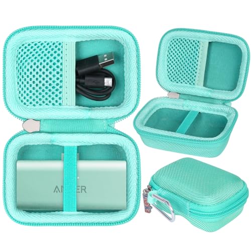 Khanka Hartschalen-Tragetasche als Ersatz für Anker Nano Power Bank 5.000 mAh/Anker Power Bank 621 Ladegerät, schützende Reisehülle für Anker 5.000 mAh, 22,5 W/12 W Ladegerät (smaragdgrün, nur Hülle) Khanka Hartschalen-Tragetasche als Ersatz für Anker Nano Power Bank 5.000 mAh/Anker Power Bank 621 Ladegerät, schützende Reisehülle für Anker 5.000 mAh, 22,5 W/12 W Ladegerät (smaragdgrün, nur Hülle) von Khanka