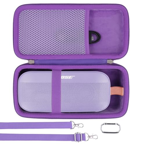 Khanka Hartschalen-Tragetasche kompatibel mit Bose SoundLink Flex 2. Gen./tragbarem Bose SoundLink Flex Bluetooth-Lautsprecher, Chilled Lilac, nur Tasche von Khanka