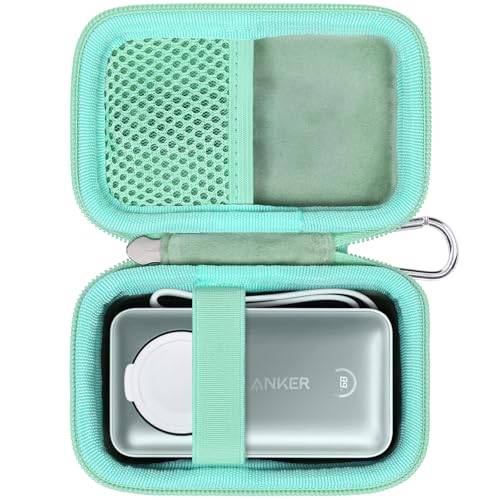 khanka Hard Travel Case Ersatz für Anker MagGo Power Bank für Apple Watch, 10000mAh Kompakter Akku, nur Hülle (Grün) von Khanka