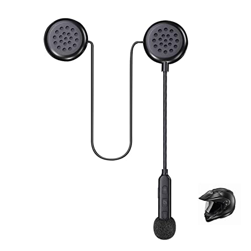 Motorrad Helm Headset Motorcycle Helmet Bluetooth Headset Bluetooth 5.0 Motorradkopfhörer,automatische Antwort,80 Stunden,Hohe Klangqualität,ultradünne Kopfhörer Radfahren/Skifahren/Radfahren von Khptop