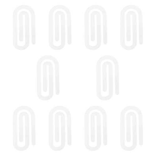 KiBcsLic 10pcs Clear Clear Acrylpapierclips Acryl -Lesezeichen Einfach zu verwendende Multifunktions -Sublimationsbuchmarken für Klassenräume für den, 10cmx5cm von KiBcsLic