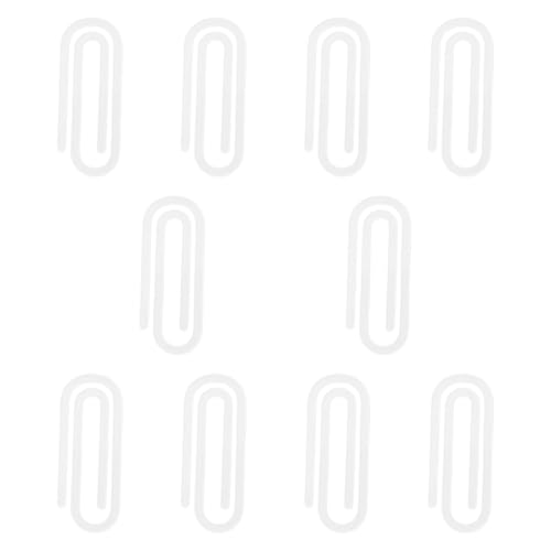 KiBcsLic 10pcs Clear Clear Acrylpapierclips Acryl -Lesezeichen Einfach zu verwendende Multifunktions -Sublimationsbuchmarken für Klassenräume für den, 7.6cmx3cm von KiBcsLic