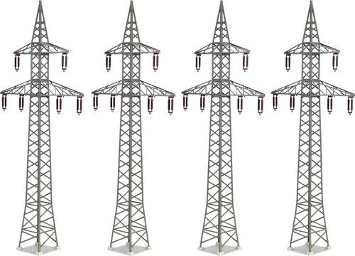Kibri 38533 H0 Deko-Set Strommasten, 4er von Kibri