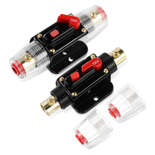 Kichvoe 2Stücke Leistungsschalter Manueller Reset Sicherungshalter für Inline Audiosysteme Einfacher Schutz Überlaststrom Schnelle Installation für Autos Kichvoe 2Stücke Leistungsschalter Manueller Reset Sicherungshalter für Inline Audiosysteme Einfacher Schutz Überlaststrom Schnelle Installation für Autos von Kichvoe