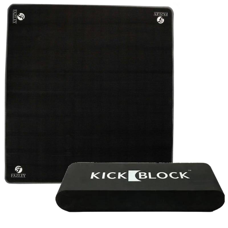 KickBlock Bass Drum Anchor with Fazley Drum Mat von KickBlock