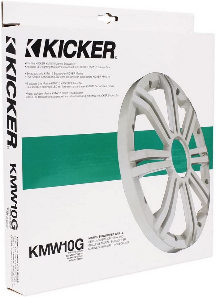 Kicker 41KMW10GW KMW10G weiß. 25cm Gitter Woofer KM10 Auto-Subwoofer (max.: W cm) von Kicker