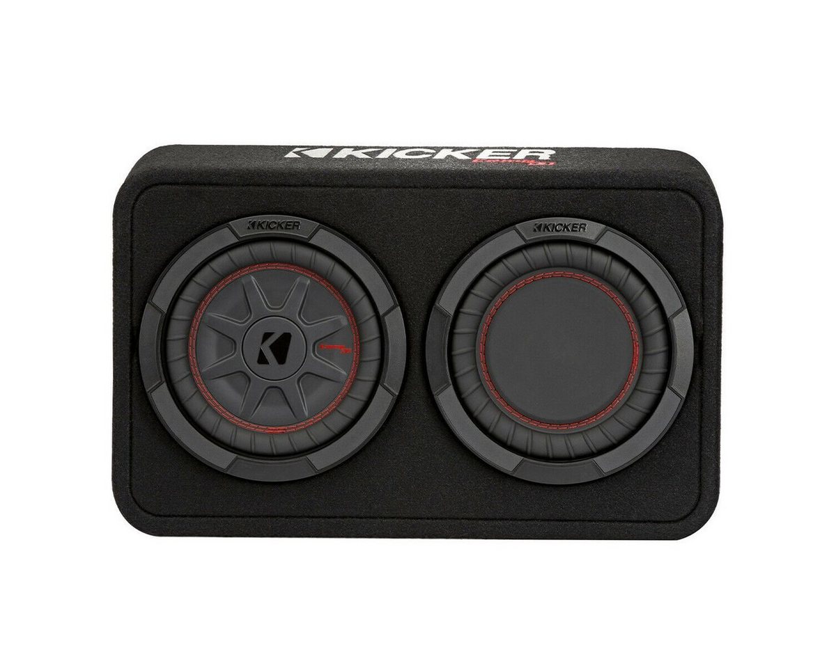 Kicker TCWRT82-48 Subbox 20 cm kompakter Gehäusesubwoofer mit 600 Watt Auto-Subwoofer von Kicker