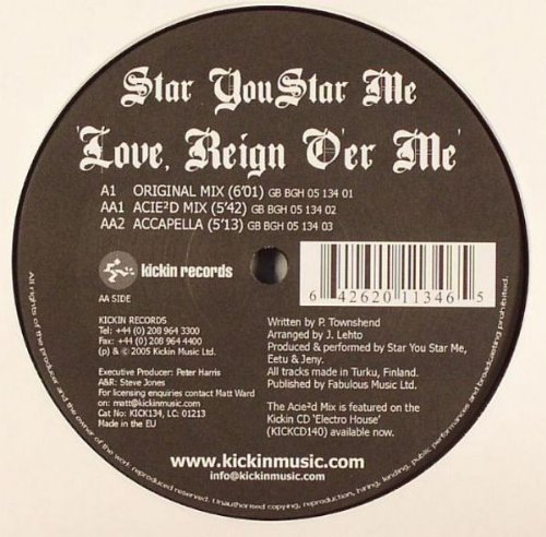 Love Reign Over Me [Vinyl Single] von Kickin