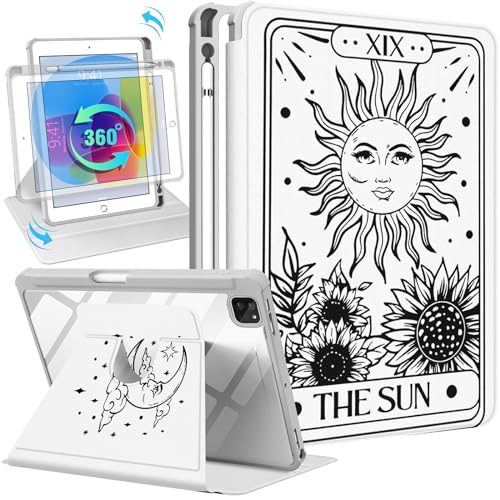 Kidcube Schutzhülle für iPad Air 13 Zoll M3 2025/M2 2024, iPad Pro 12,9 Hüllen (2022/2021/2020/2018) – für Frauen und Mädchen, niedliches Folio-Cover mit Stifthalter, mädchenhaftes von Kidcube