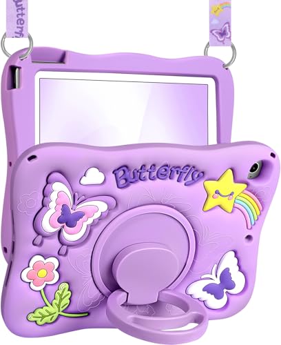 Kidcube Schutzhülle für iPad Mini 4, iPad Mini 5 Hülle 2015/2019 – Mädchen, niedliches Kawaii, Mädchen, 3D-Schmetterling-Design, mit drehbarem Ständer und Schlaufe, Silikon, für iPad Mini 4. / 5 Kidcube Schutzhülle für iPad Mini 4, iPad Mini 5 Hülle 2015/2019 – Mädchen, niedliches Kawaii, Mädchen, 3D-Schmetterling-Design, mit drehbarem Ständer und Schlaufe, Silikon, für iPad Mini 4. / 5 von Kidcube